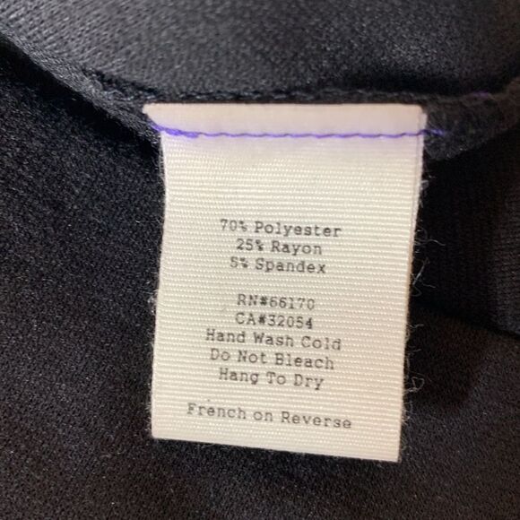 Silence + Noise Purple & Black Flutter Collar BodyCon Dress Size XS - Picture 10 of 12